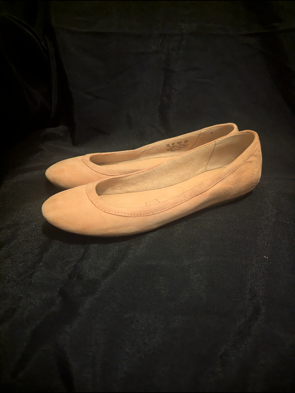 Naturalizer Suede Ballet Flats in Neutral Pink